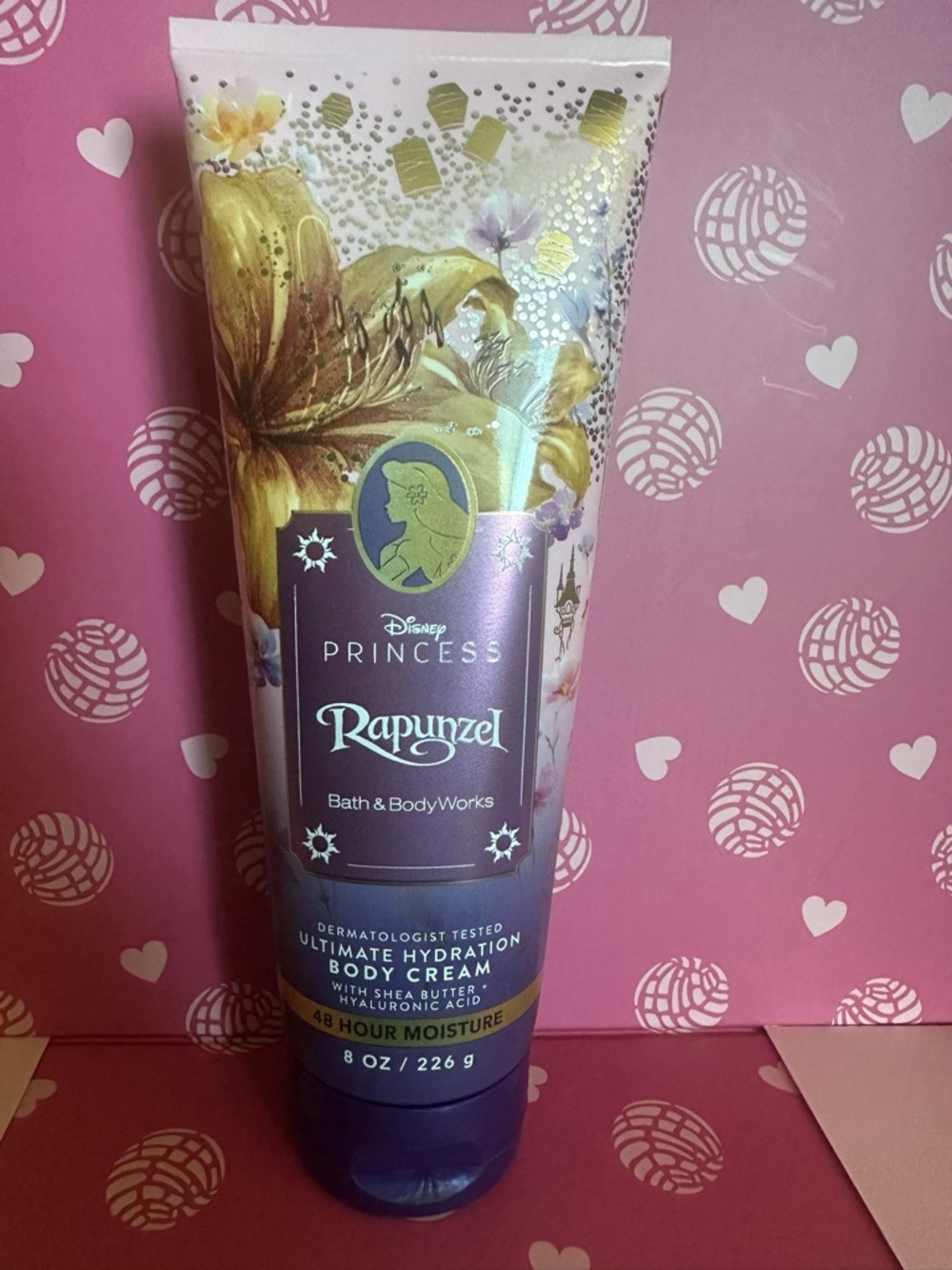 Bath & Body Works Disney Princess Rapunzel Body Cream - Purple, Gold, Pink